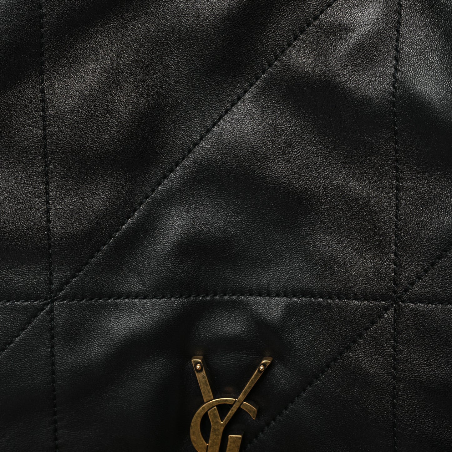 Lambskin Small Jamie Shopping Tote Black
