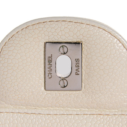 Chanel Caviar Quilted Jumbo Single Flap White 8 of 8