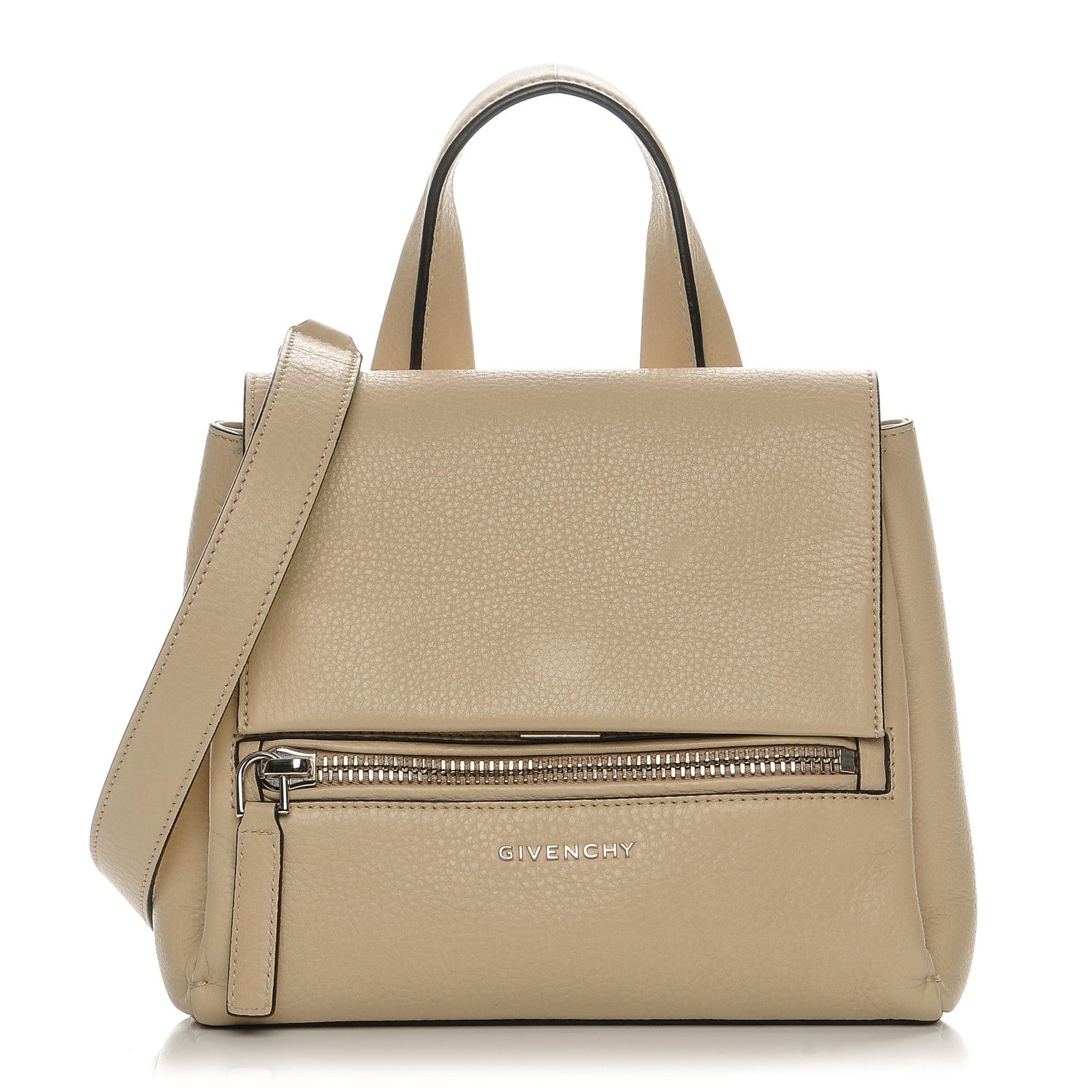 Givenchy Calfskin Small Pandora Pure Flap Bag Sand 1 of 7