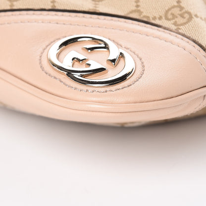 Gucci Monogram Medium New Britt Hobo Beige 9 of 9