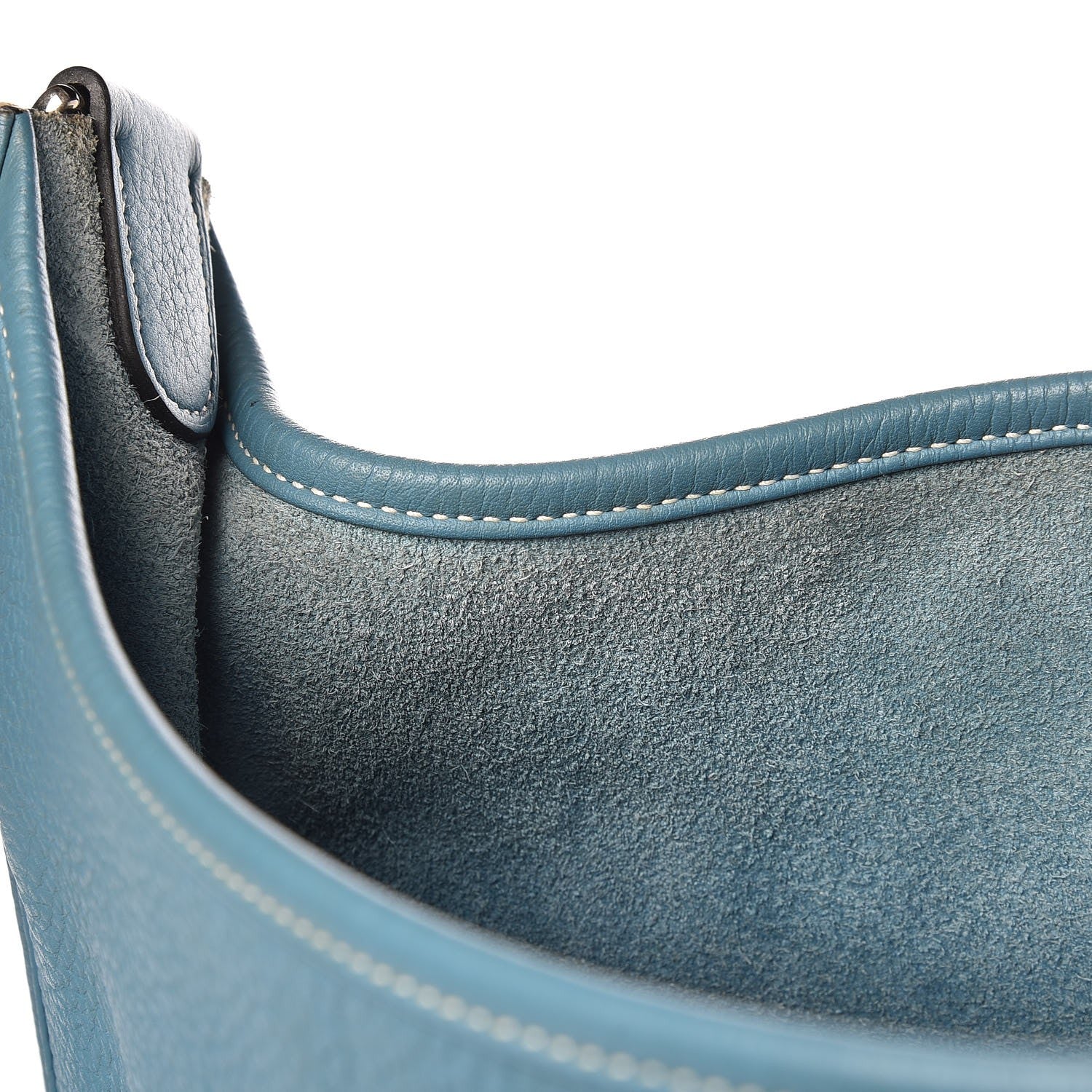 Hermes Taurillon Clemence Evelyne III GM Blue Jean 18 of 34