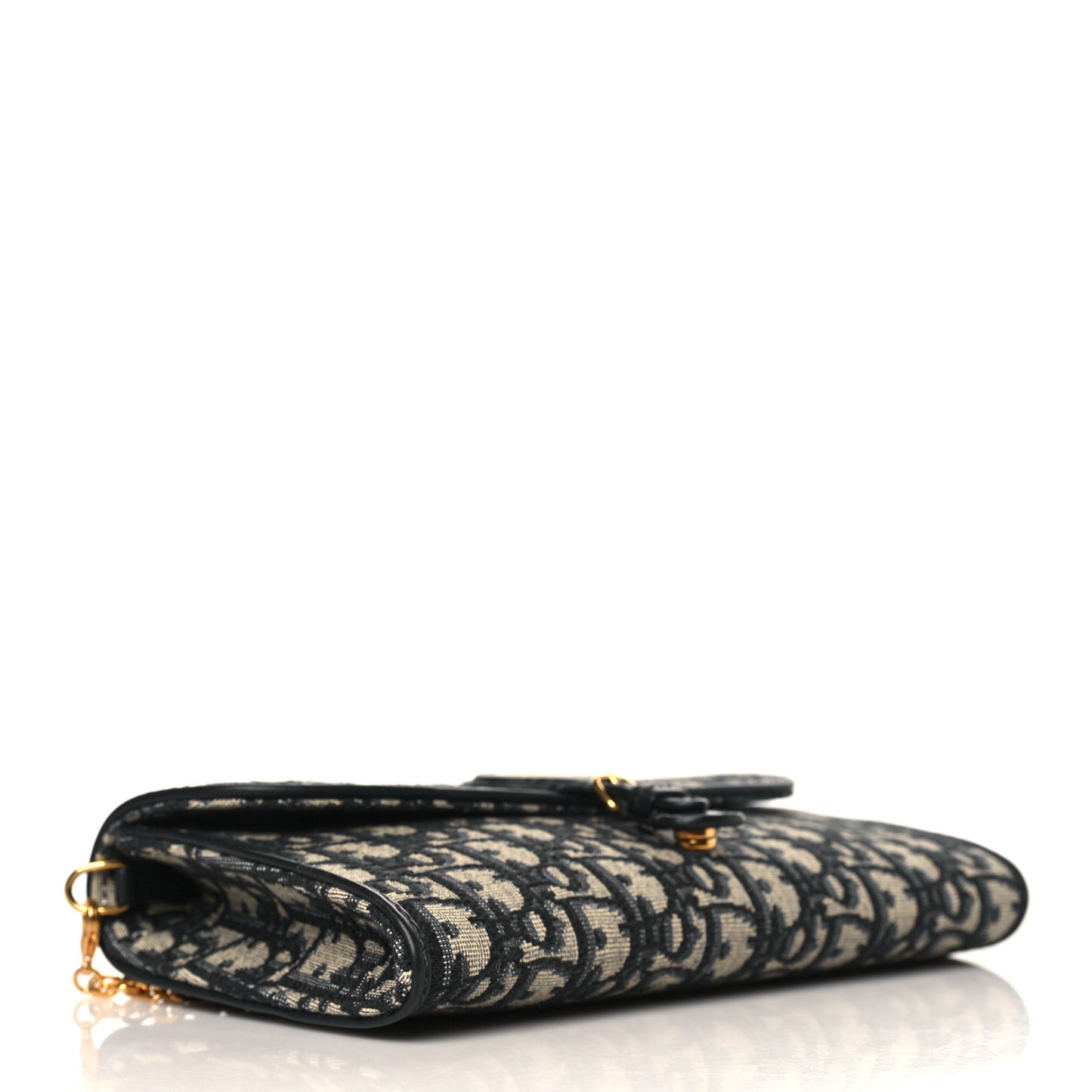 Oblique Bobby East West Pouch With Chain Blue