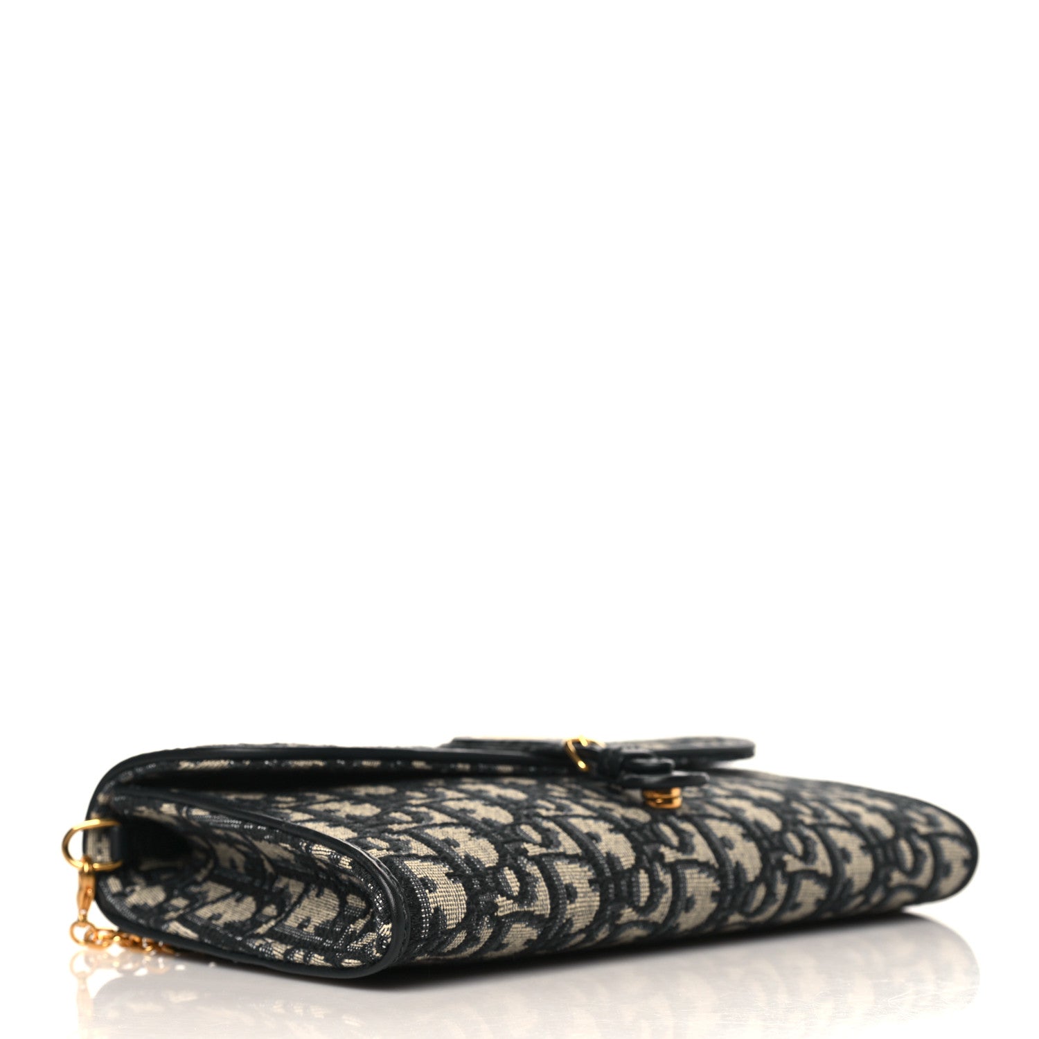 Christian Dior Oblique Bobby East West Pouch With Chain Blue 4 of 10