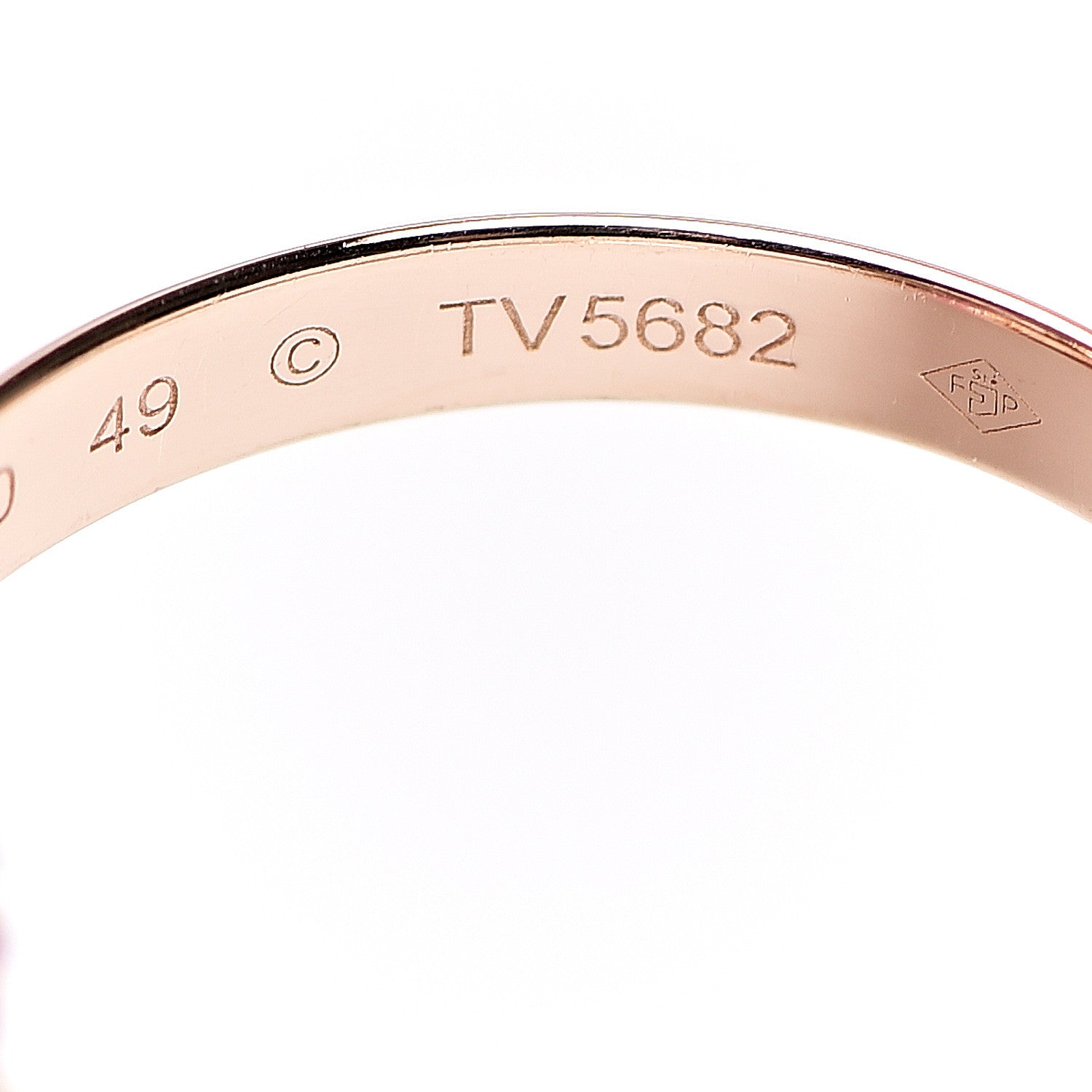 Cartier 18K Pink Gold Pink Sapphire Trinity Ring 49 4.75 4 of 4