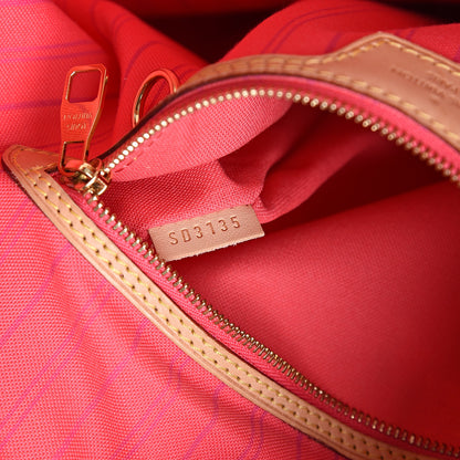 Louis Vuitton Damier Azur Delightful MM Pink 7 of 15