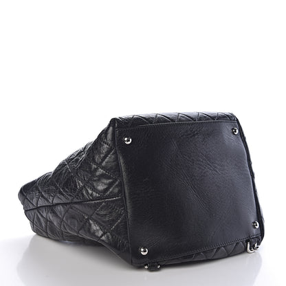 Chanel Glazed Calfskin Quilted Beijing Backpack Black 4 of 10