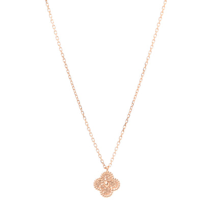 Van Cleef & Arpels 18K Rose Gold Sweet Alhambra Pendant Necklace 1 of 8