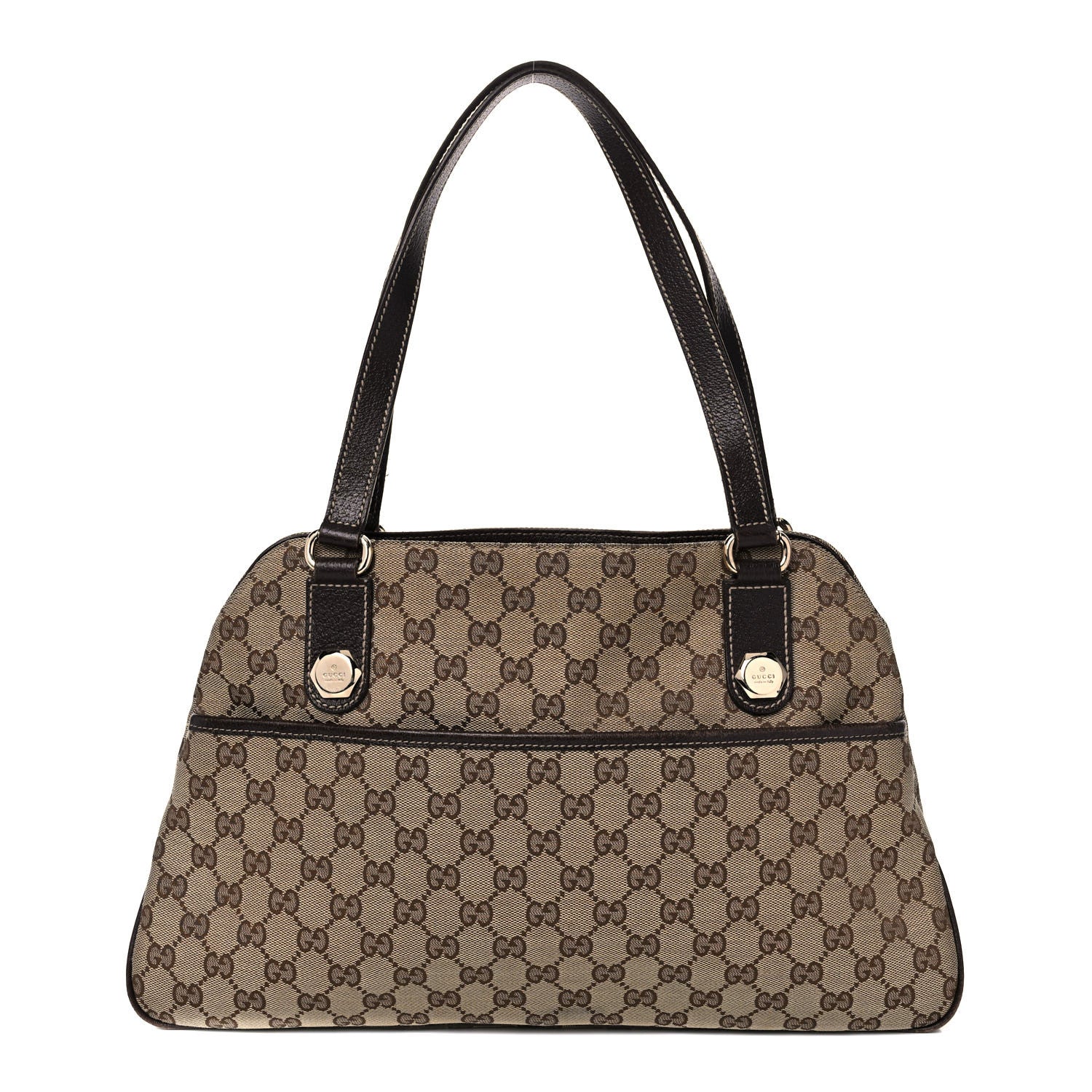 Gucci Monogram Medium Charmy Shoulder Bag Brown 1 of 16