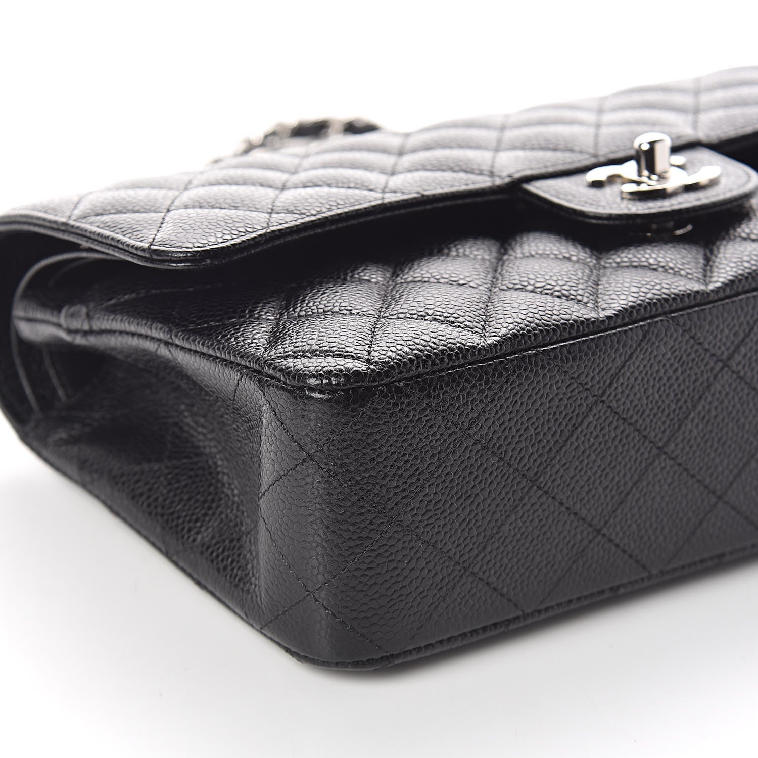 Chanel Caviar Quilted Medium Double Flap Black 9 of 11