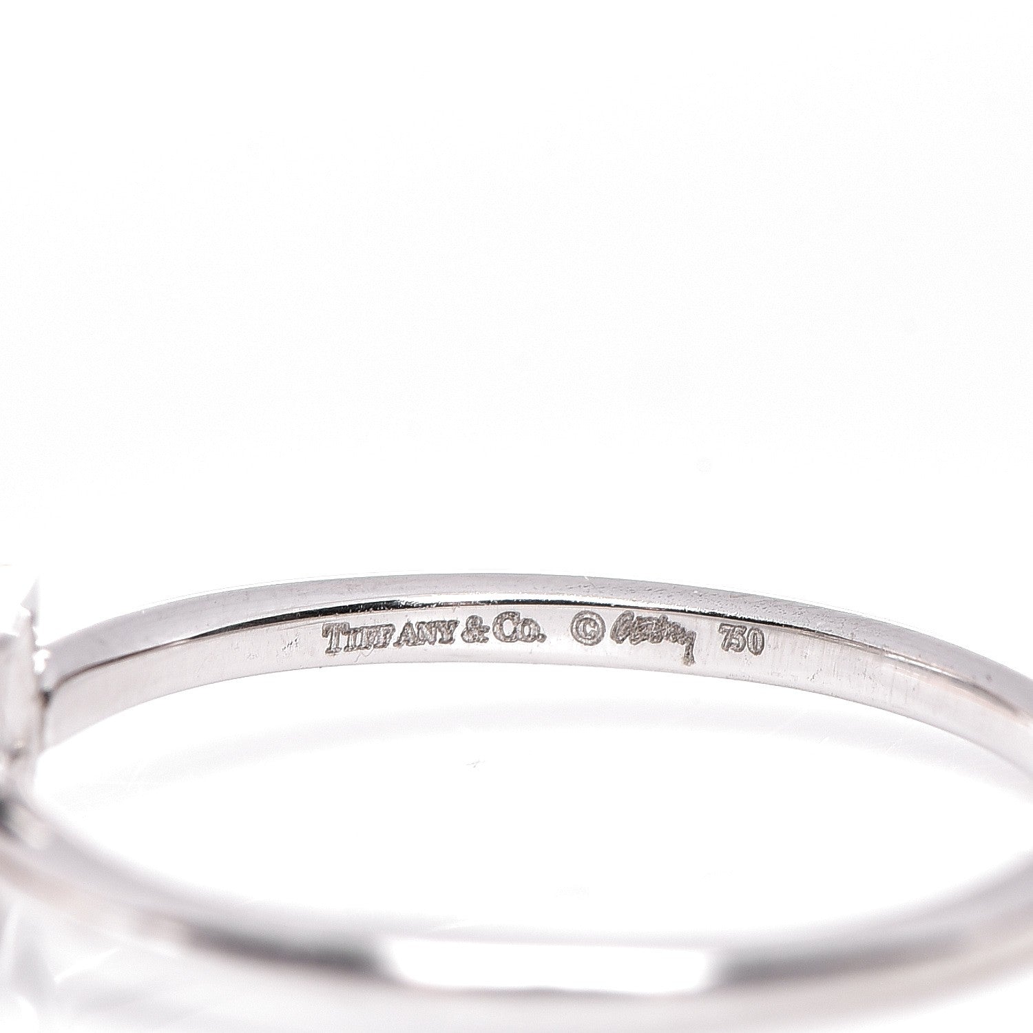 Tiffany 18K White Gold Diamond .17ct Frank Gehry Torque Ring 3 of 3