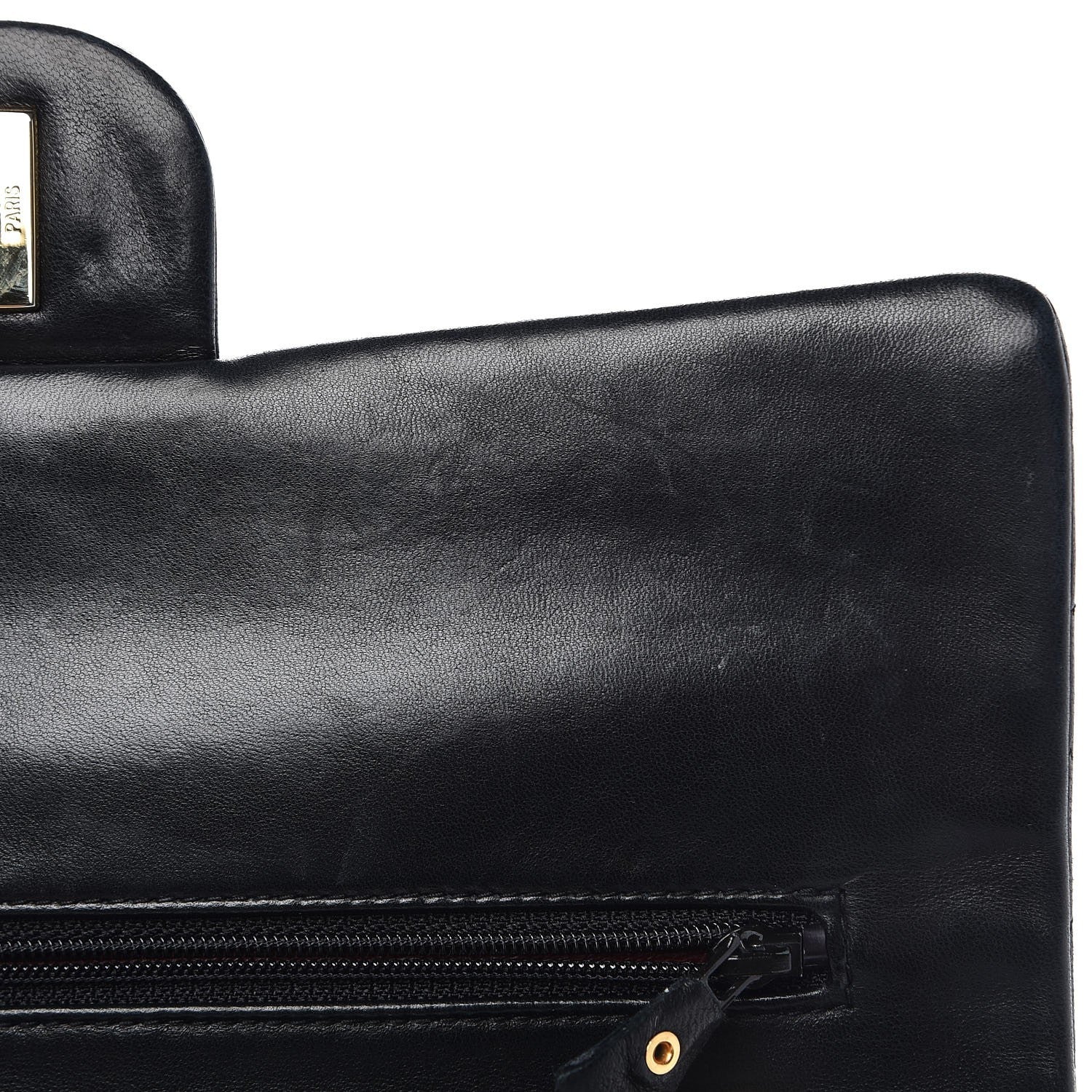 Chanel Lambskin Quilted Medium Double Flap Black 11 of 15