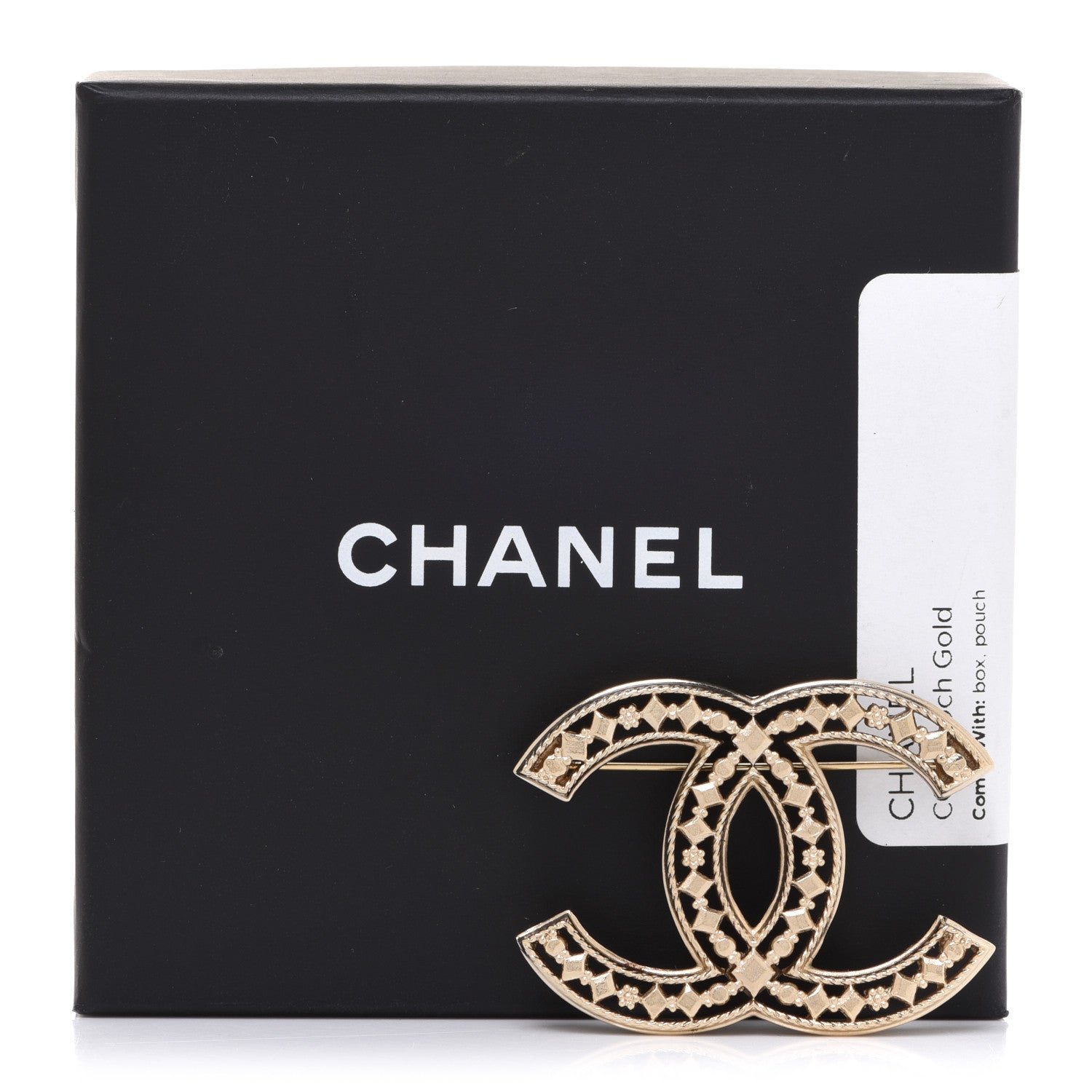 Chanel Metal CC Brooch Gold 5 of 5