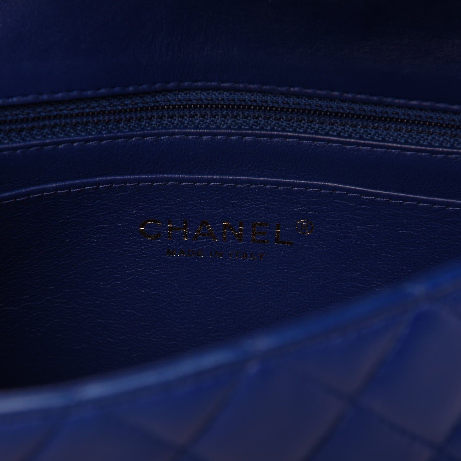 Chanel Lambskin Quilted Mini Rectangular Flap Royal Blue 8 of 13