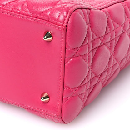 Christian Dior Lambskin Cannage Medium Lady Dior Pink 10 of 10
