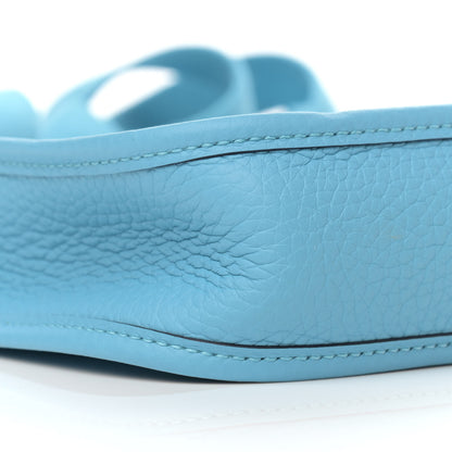 Hermes Taurillon Clemence Evelyne TPM Bleu Du Nord 9 of 11
