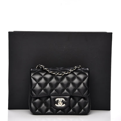 Chanel Lambskin Quilted Mini Square Flap Black 8 of 8