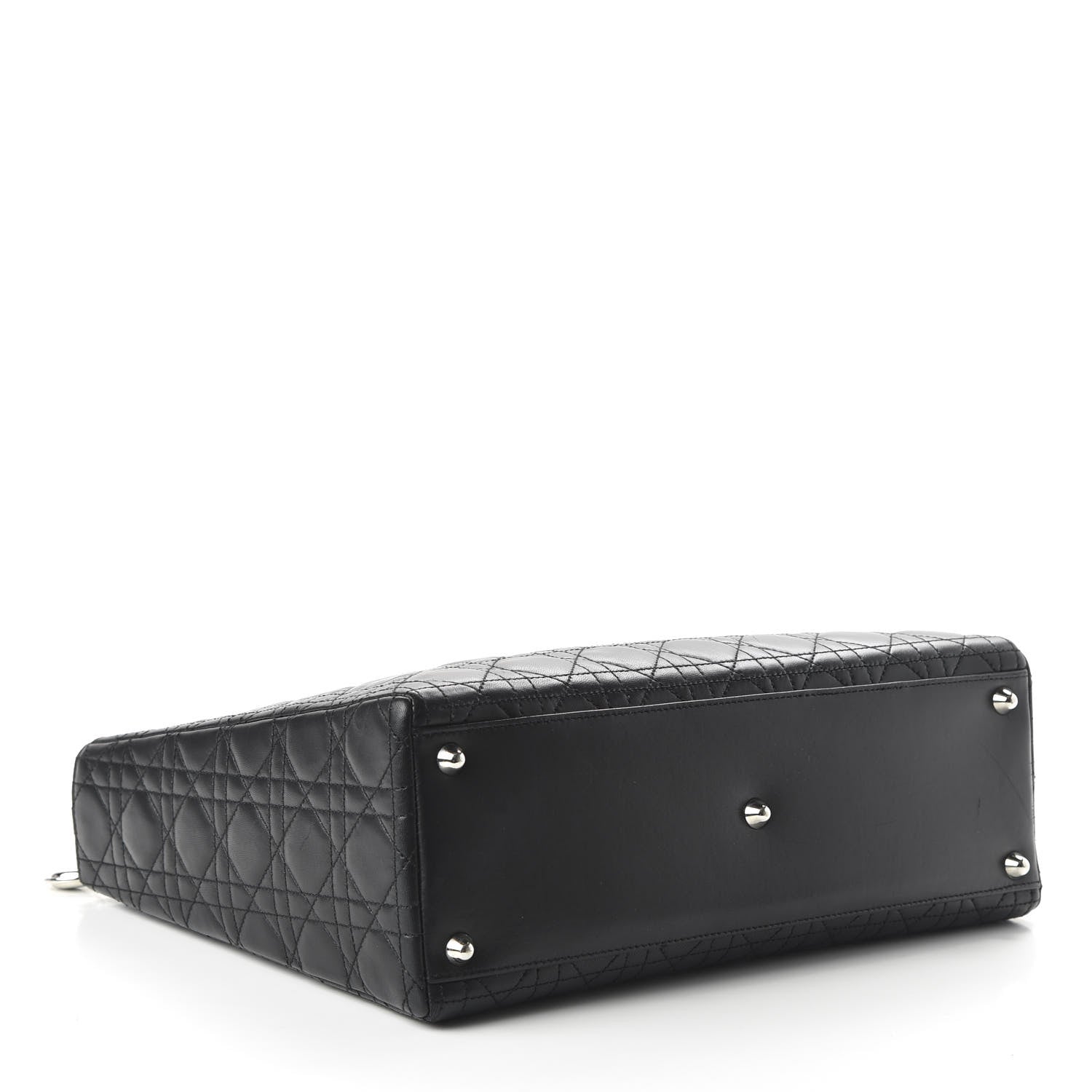 Christian Dior Lambskin Cannage Large Lady Dior Black 4 of 10
