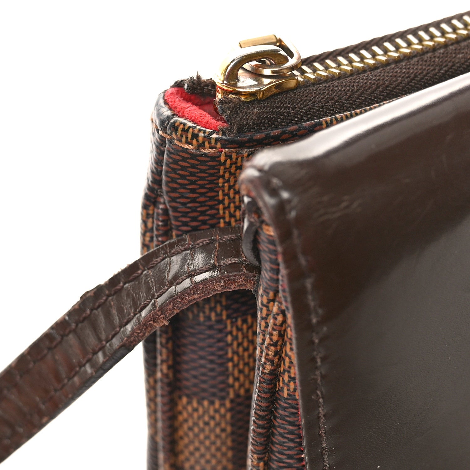 Louis Vuitton Damier Ebene Twice Cherry 10 of 15