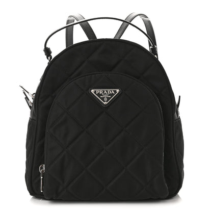 Prada Nylon Tessuto Impuntu Quilted Backpack Black 1 of 9