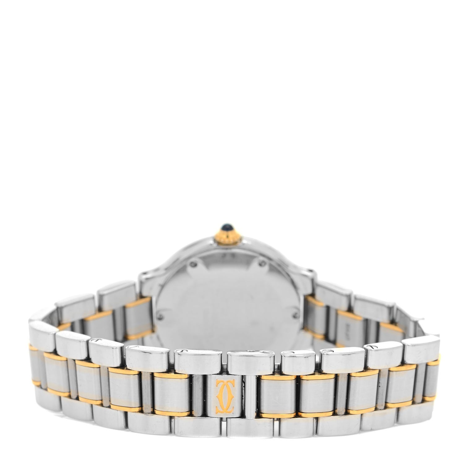 Cartier Stainless Steel 18K Yellow Gold 28mm Must De 21 Quartz Watch 3 of 4