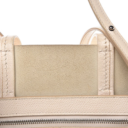 Celine Grained Calfskin Small Vertical Bi-Cabas Cream Black 9 of 15