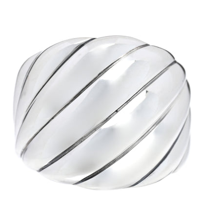 David Yurman Sterling Silver Sculpted Cable Ring 59 8.75 1 of 4