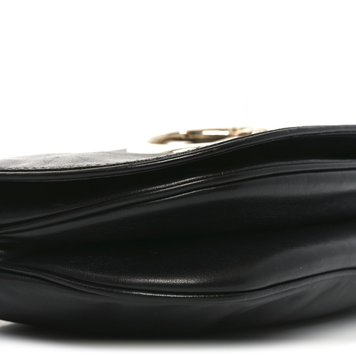 Calfskin Small Britt Shoulder Bag Black