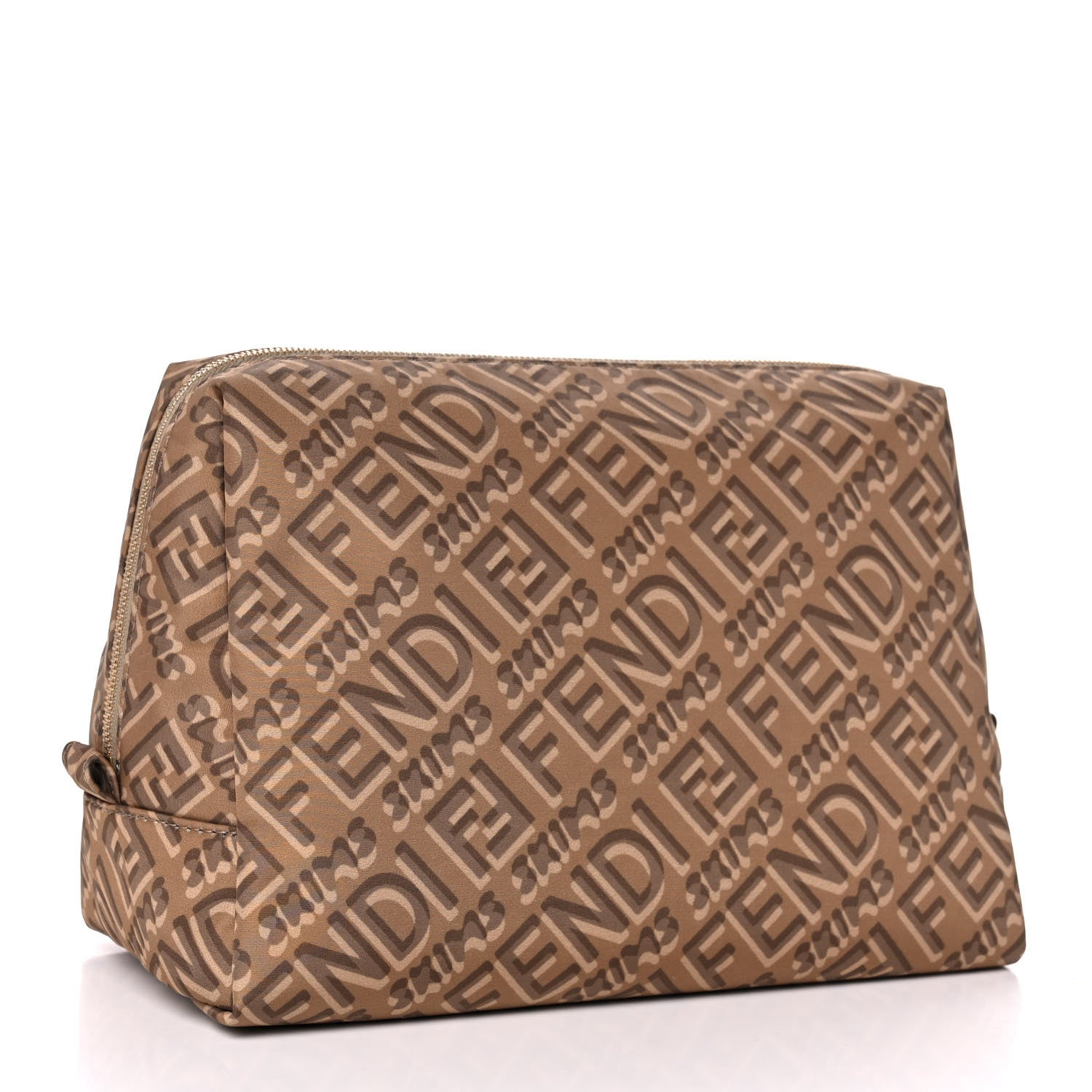 Fendi X SKIMS Nylon Medium Trapezoid Beauty Pouch Sand 3 of 10