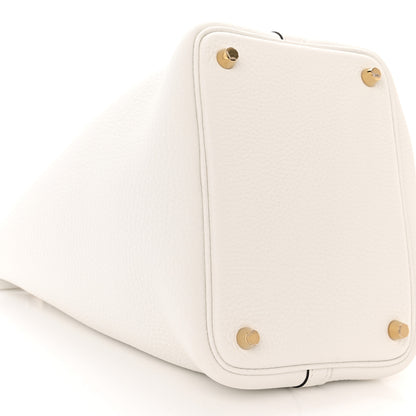 Hermes Taurillon Clemence Picotin Lock 18 PM New White 9 of 12
