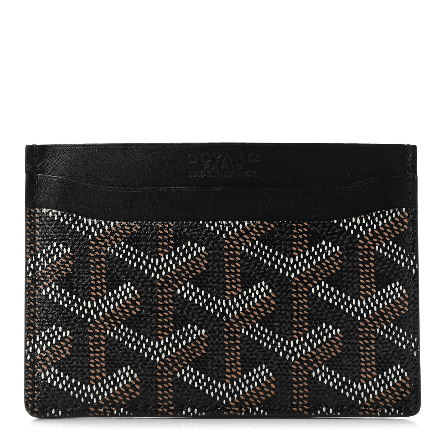 Goyardine Saint Sulpice Card Holder Black