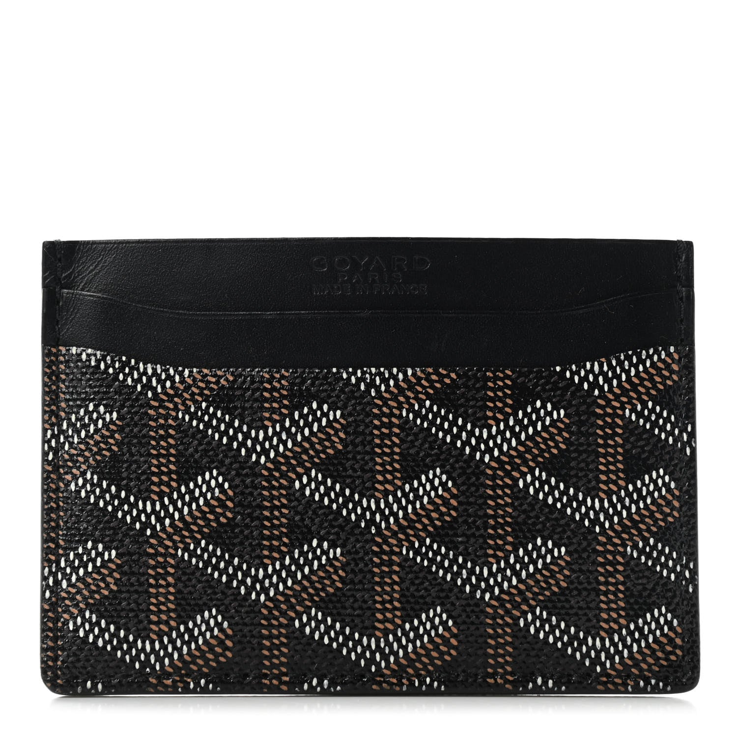 Goyard Goyardine Saint Sulpice Card Holder Black 1 of 6