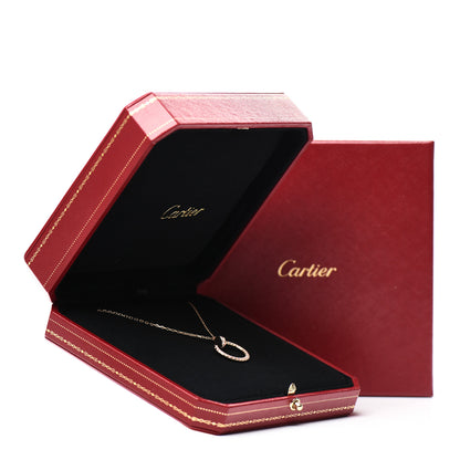 Cartier 18K Pink Gold Diamond Juste Un Clou Paved Pendant Necklace 6 of 6