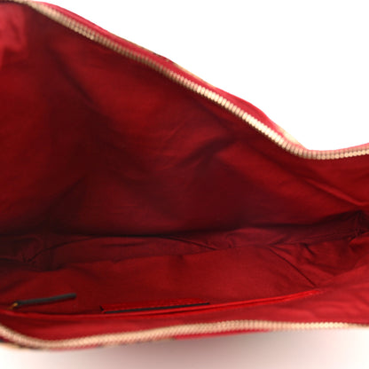 Alexander McQueen Silk De Manta Clutch Red 5 of 7