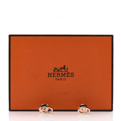 Hermes 18K Rose Gold TPM Farandole Stud Earrings 6 of 6