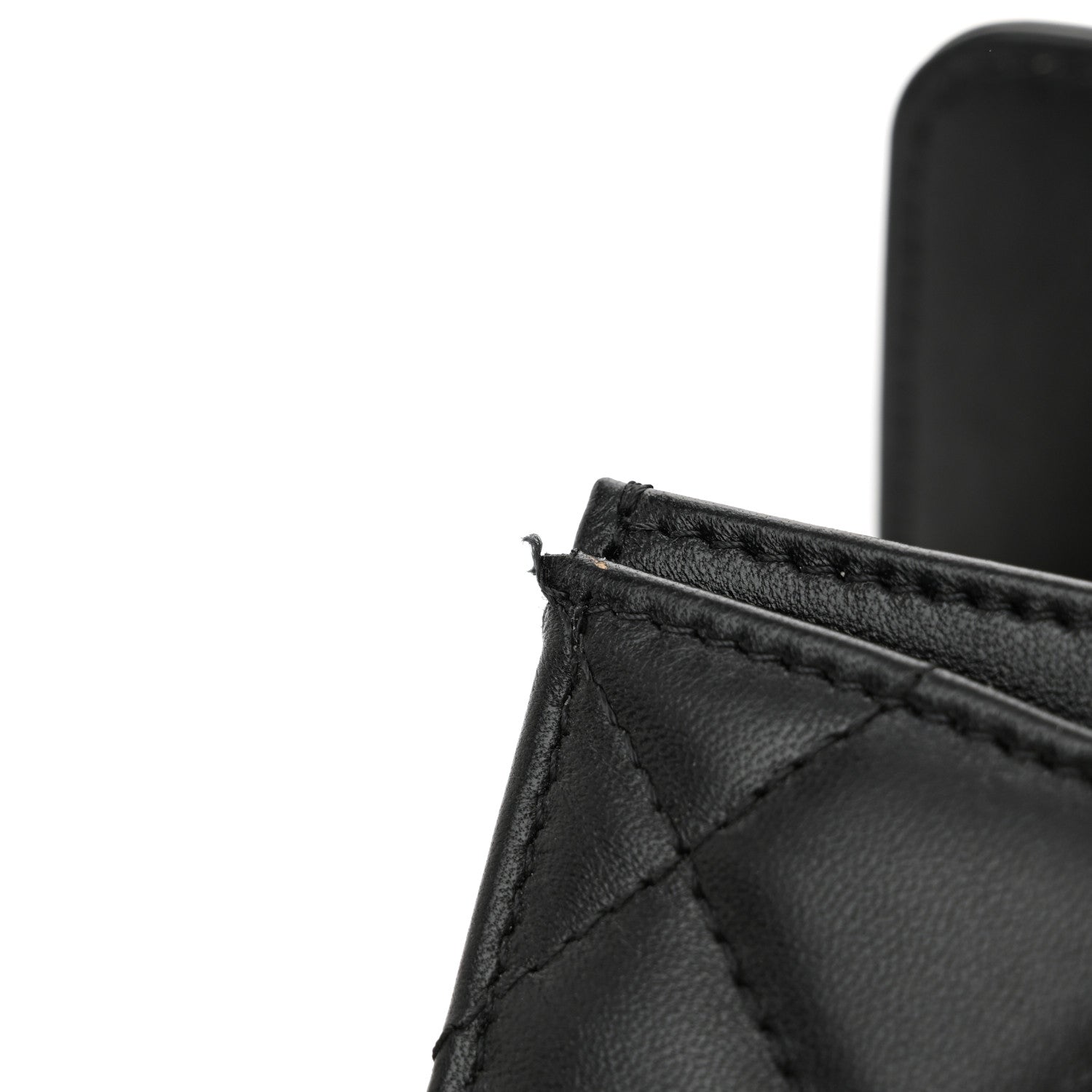 Chanel Lambskin Quilted My Chanel Lady Card Holder On Chain Black 12 of 12