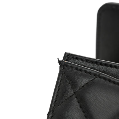Chanel Lambskin Quilted My Chanel Lady Card Holder On Chain Black 12 of 12