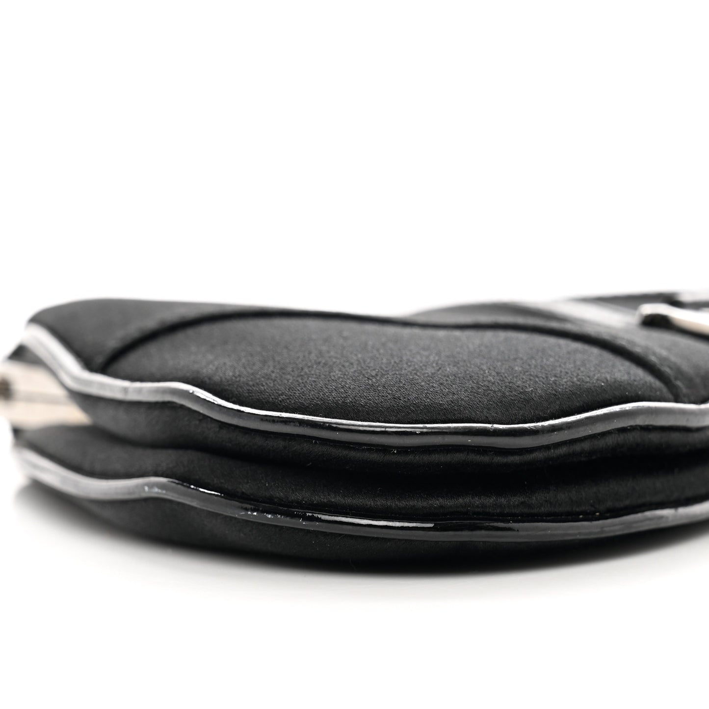 Satin Mini Frame Saddle Black