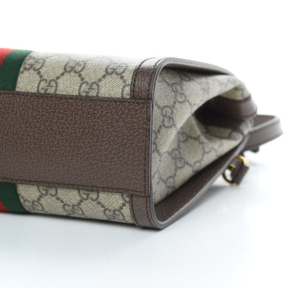 Gucci GG Supreme Monogram Small Ophidia Tote Bag Brown 10 of 12