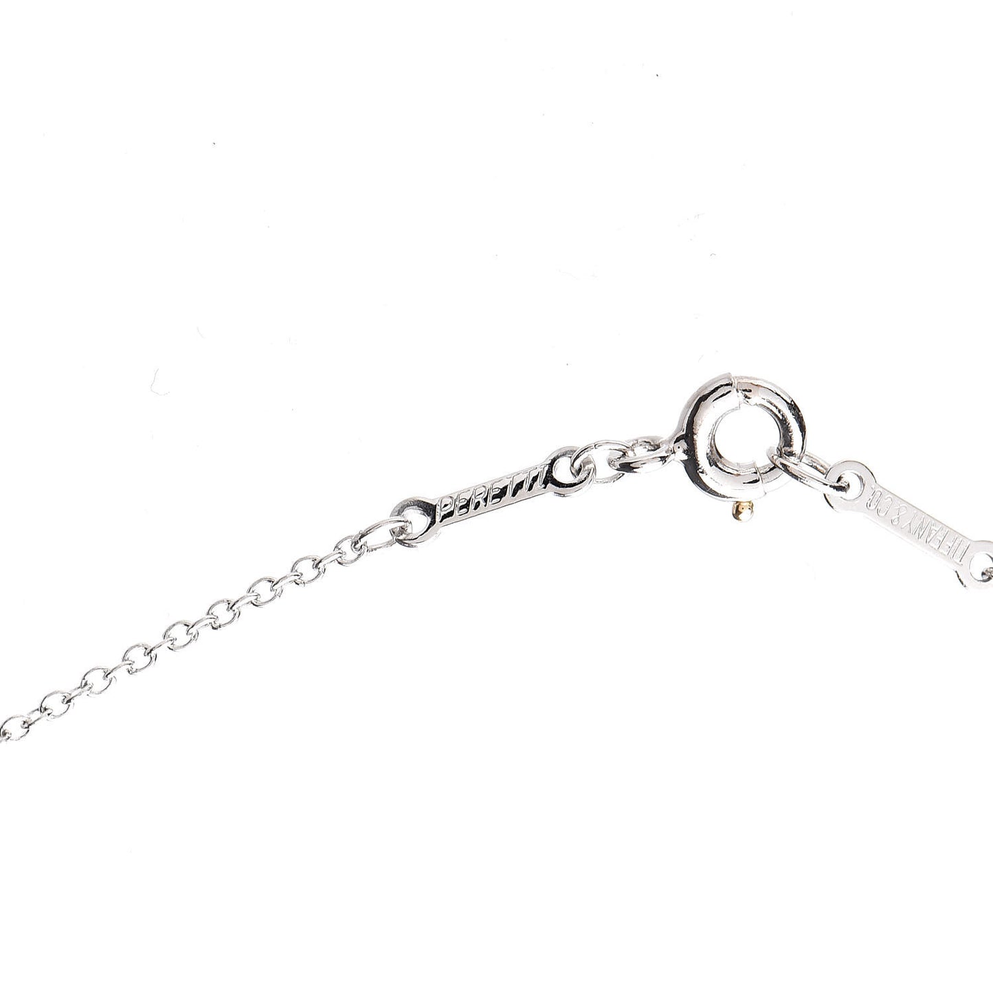 Platinum Diamond .33ct Elsa Peretti Diamonds by the Yard Pendant Necklace