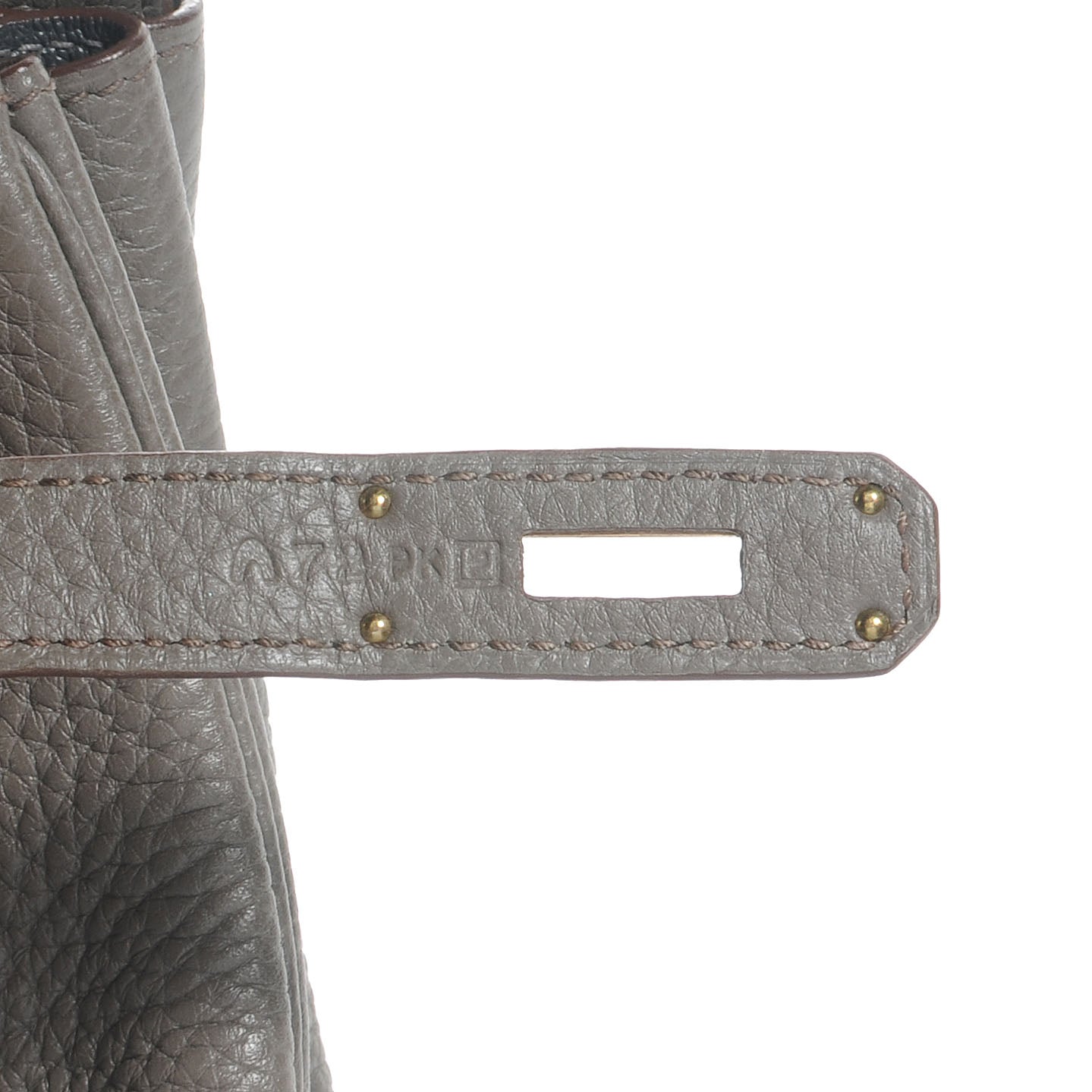 Hermes Taurillon Clemence Lizard Club Birkin 35 Etain 8 of 9