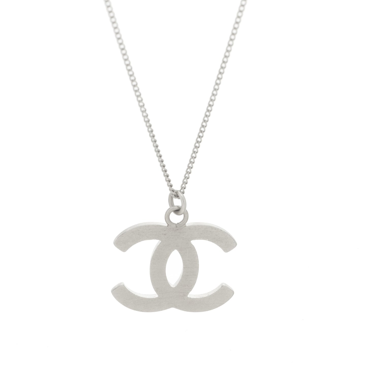 Crystal Timeless CC Necklace Silver