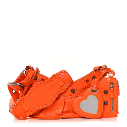 Balenciaga Agneau Arena Le Cagole Shoulder Bag XS Orange 3 of 12