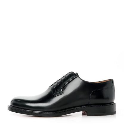 Christian Dior Polished Calfskin Mens Derby Shoe 41 Black 1 of 9