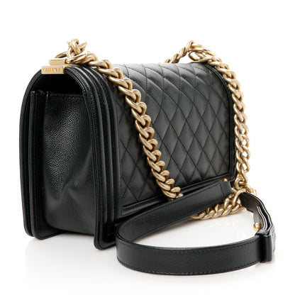 Chanel Caviar Quilted Medium Boy Flap Black 3 of 11