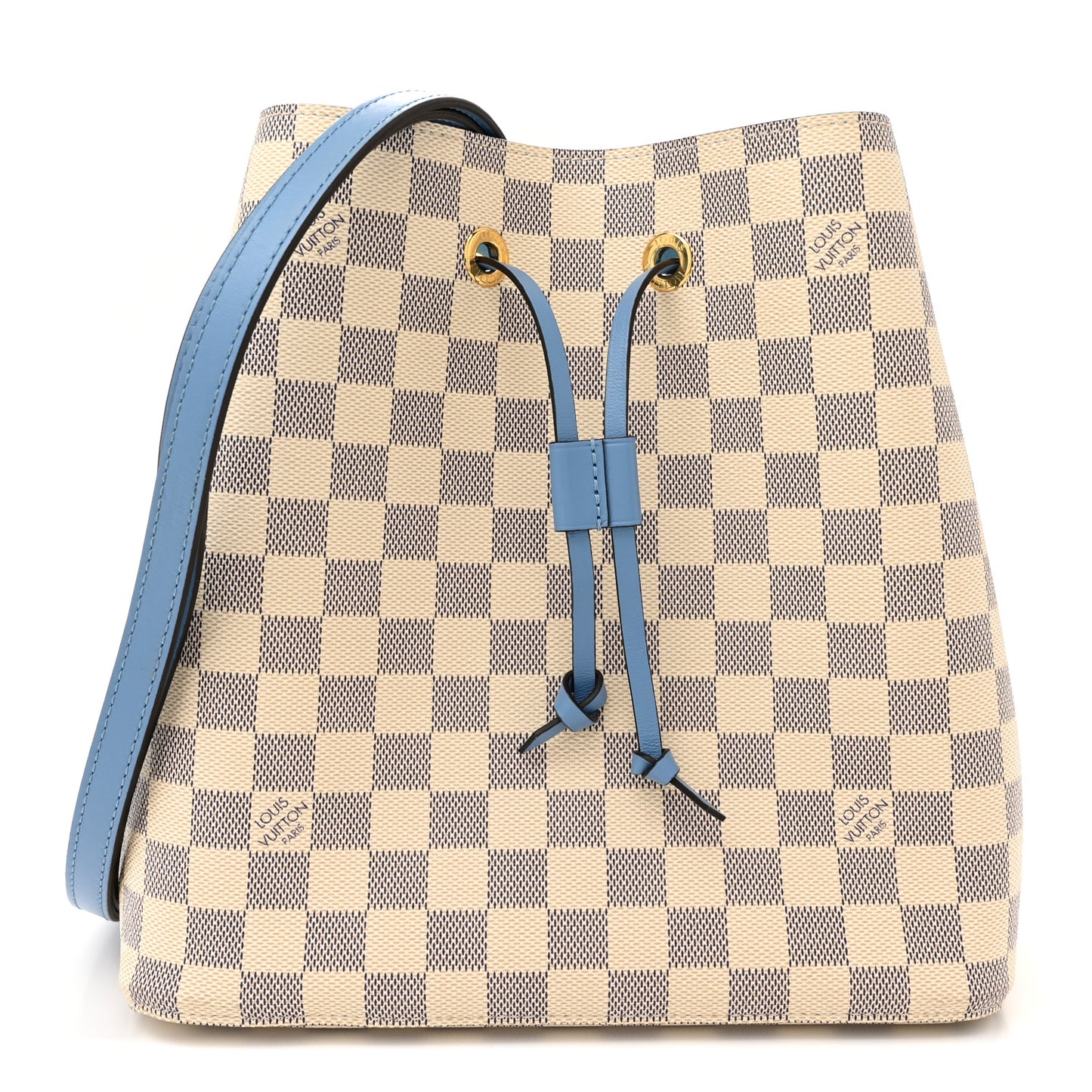 Damier Azur Neonoe MM Bleuet