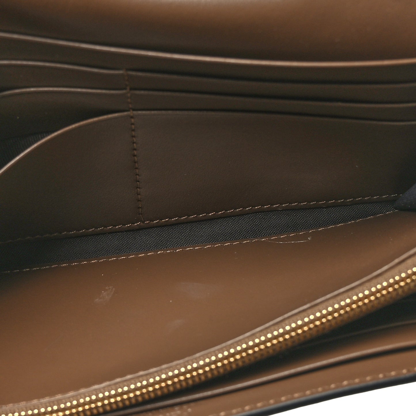 Vitello Soft F is Fendi Bi-Color FF 1974 Embossed Continental Envelope Wallet On Chain Maya Black