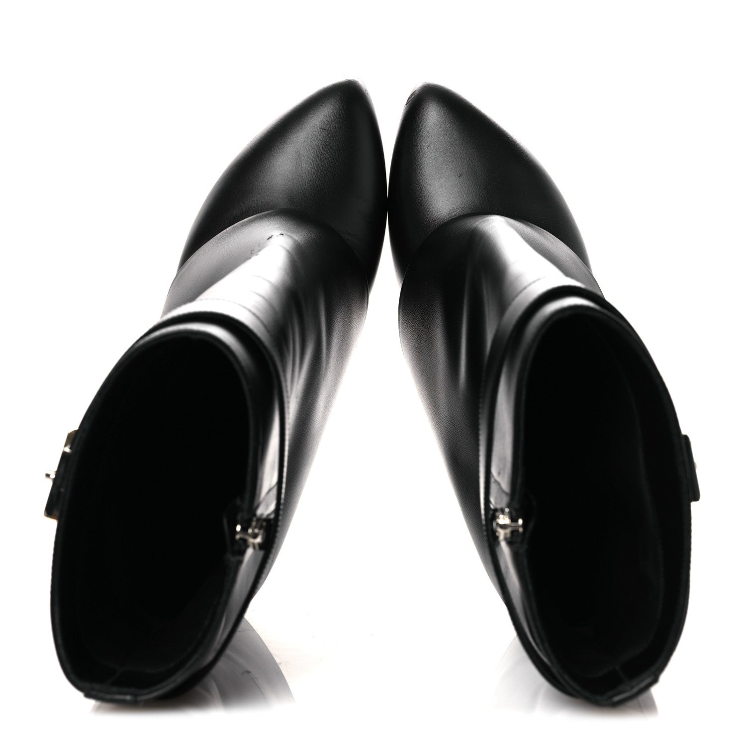 Givenchy Calfskin Shark Lock Ankle Boots 41 Black 2 of 15