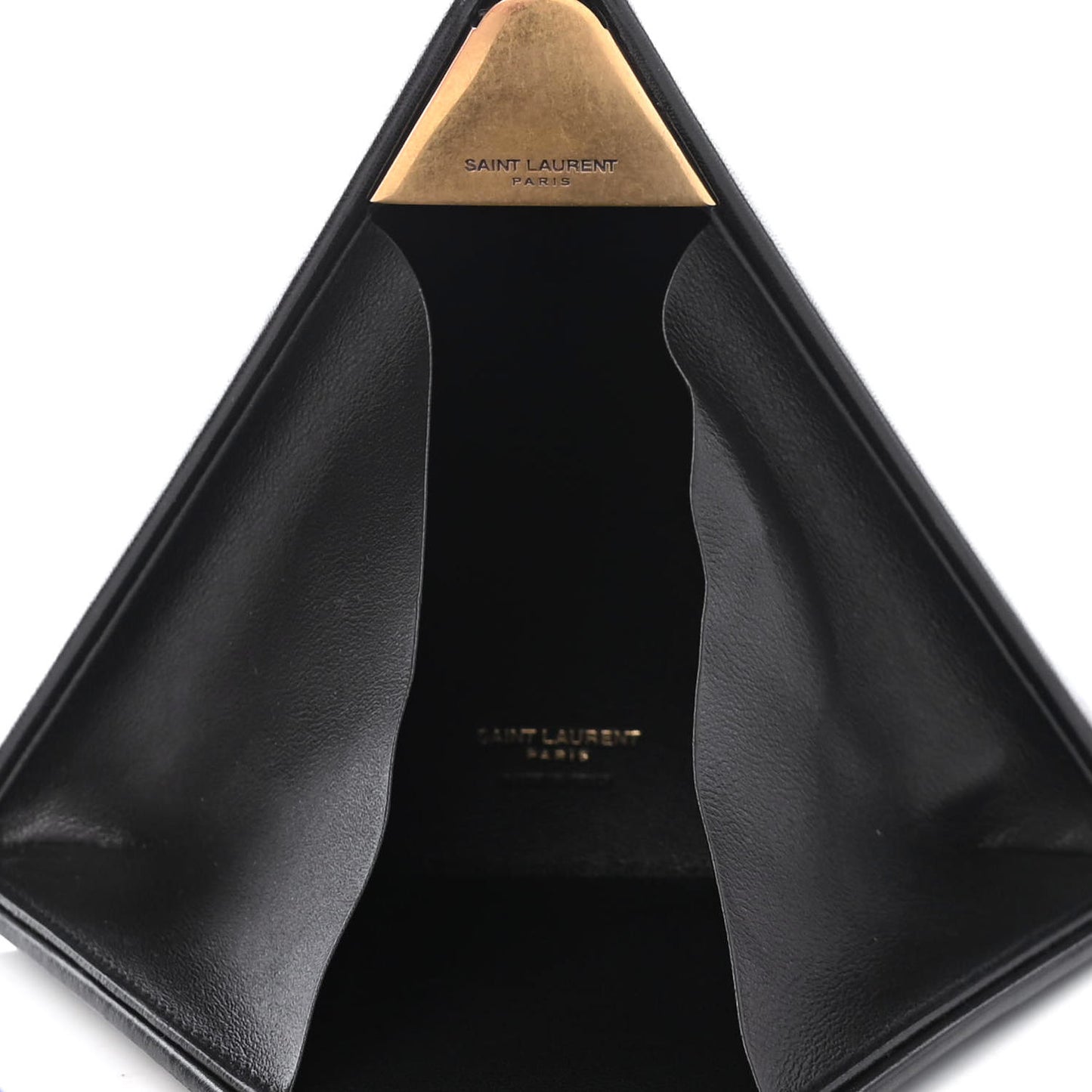 Lambskin Pyramid Clutch Black