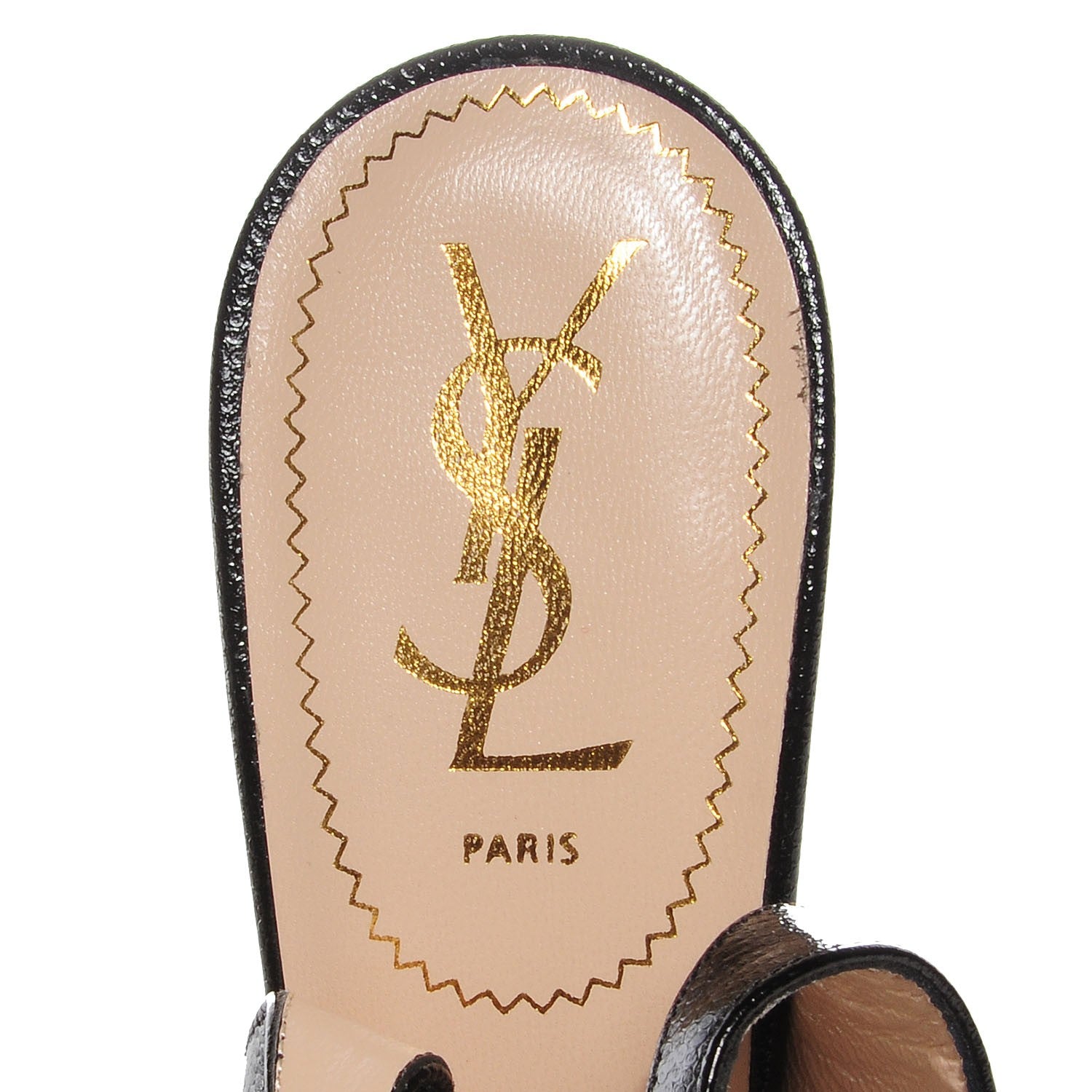 Saint Laurent Vernigolf Tribtoo Platform Slingback 80 Pumps Black 38.5 7 of 7