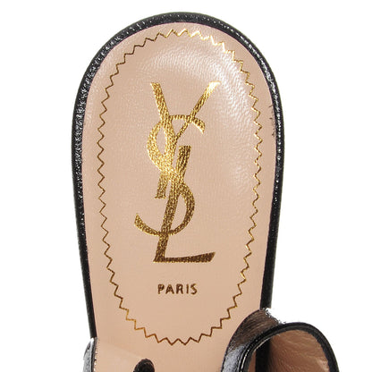 Saint Laurent Vernigolf Tribtoo Platform Slingback 80 Pumps Black 38.5 7 of 7